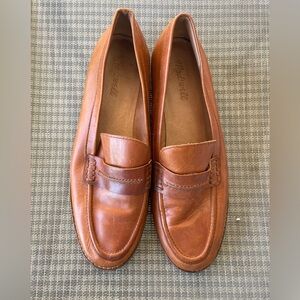 Used Madewell Alex Leather Loafer in English Saddle